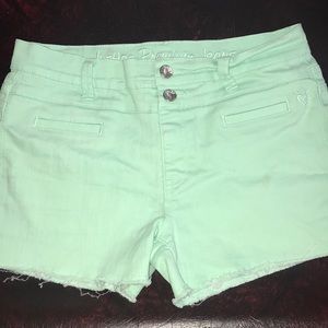 Green Justice Denim Shorts